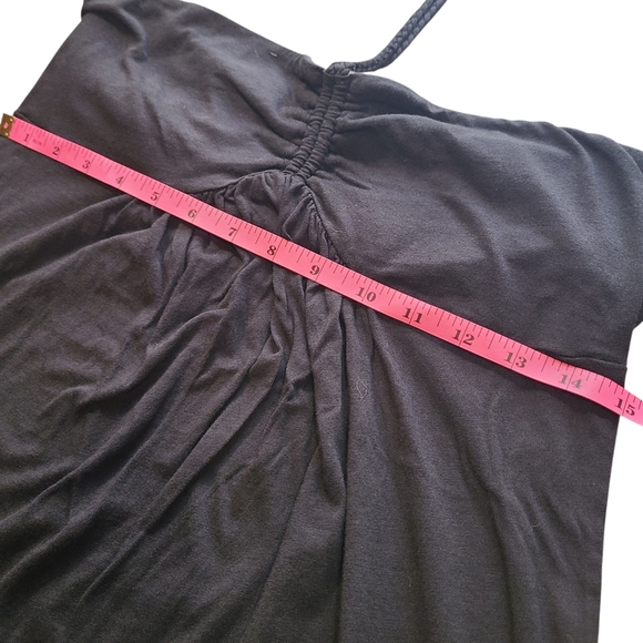 American Eagle Black Halter Sundress Women’s Large Y2K Strapless - Picture 6 of 9